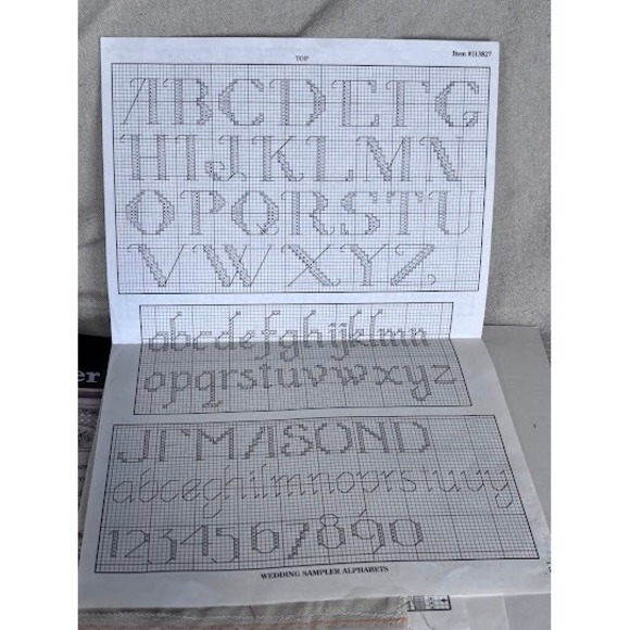 Teresa Wentzler Wedding Sampler Cross Stitch Kit #13827 Partial Started Needlewo - Picture 7 of 11